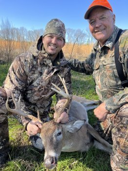 First deer! Dan Hipp and father Don Hipp. 9 point