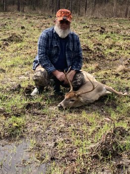 John Williams and his buck.