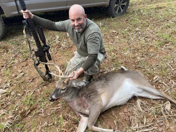 Michael Hendrickson with a fat buck. 